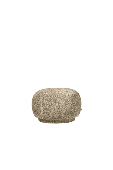 Puf Rico Poppy Velvet – krémový/čierny