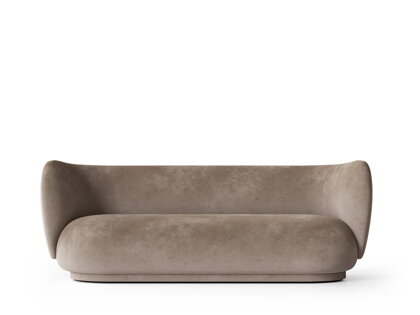 Pohovka Rico Faded Velvet, 3-miestna – béžová