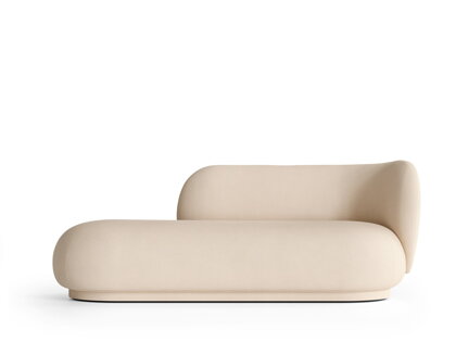 Leňoška Rico Divan Right Brushed – off-white