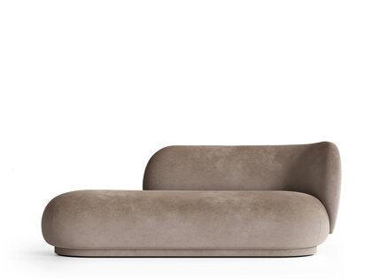 Leňoška Rico Divan Right Faded Velvet – béžová