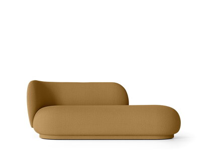 Leňoška Rico Divan Left Wool Bouclé – hnedá
