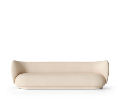 Pohovka Rico Brushed, 4-miestna – off-white
