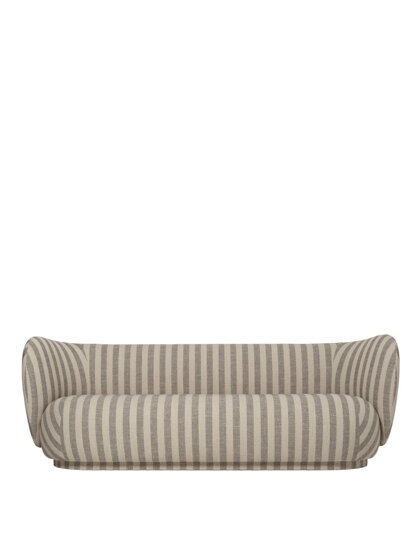 Pohovka Rico Louisiana, 3-miestna – piesková/off-white