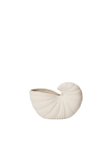 Kvetináč Shell Pot, stredný – Off-white