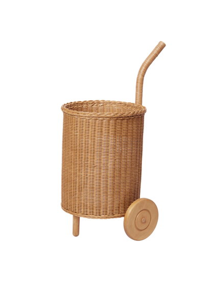 Vozík Tukki, prírodný – ratan