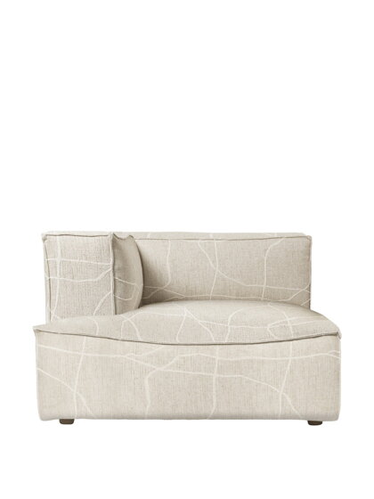 Modul Catena Can Lis Chaise Longue L600, ľavý roh – pieskový/off-white