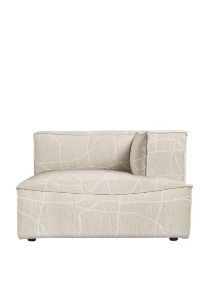 Modul Catena Can Lis Chaise Longue L601, pravý roh – pieskový/off-white