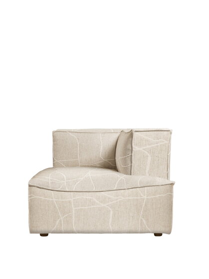 Modul Catena Can Lis Chaise Longue S601, pravý roh – pieskový/off-white