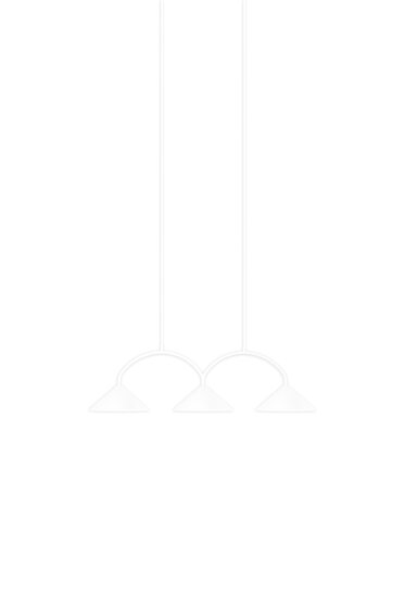 Curve 3 függőlámpa – fehér