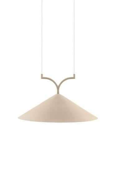 Závesná lampa Curve 50 Beige – béžová