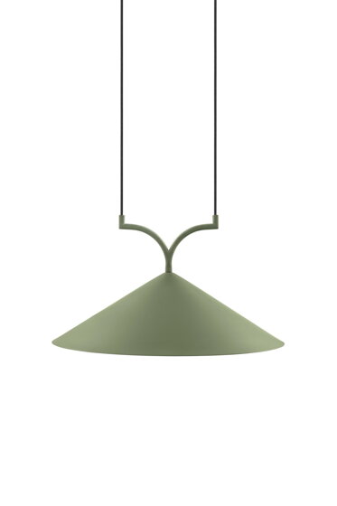 Závesná lampa Curve 50 Moss green – zelená