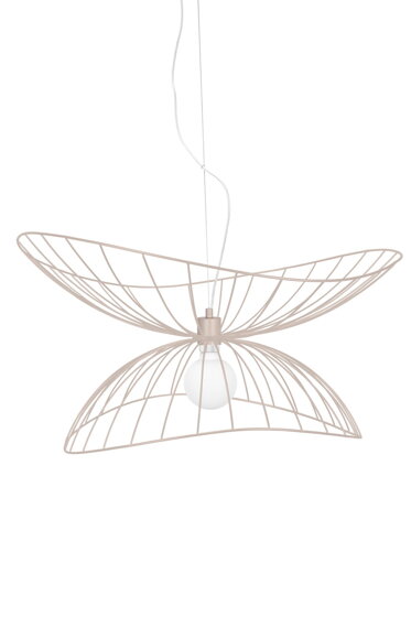 Závesná lampa Ray 70 Mud – hnedosivá