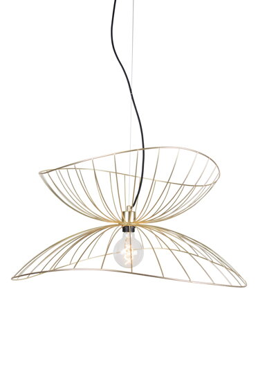 Závesná lampa Ray 70 Brushed Brass – brúsená mosadz