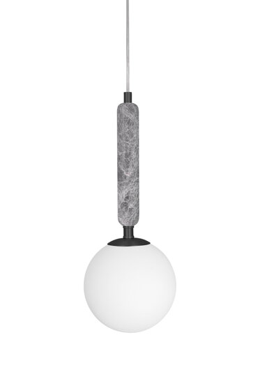 Závesná lampa Torrano 15 – sivá/mramor
