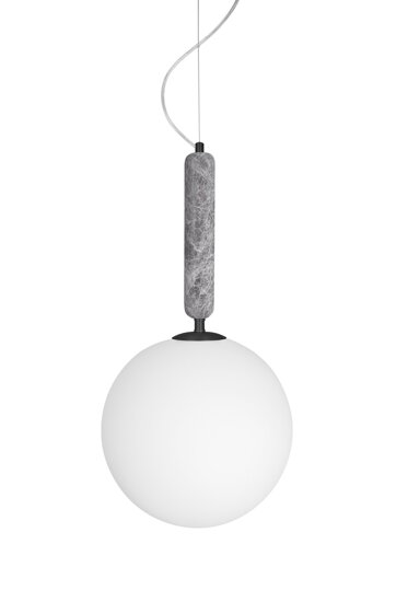Závesná lampa Torrano 30 – sivá/mramor