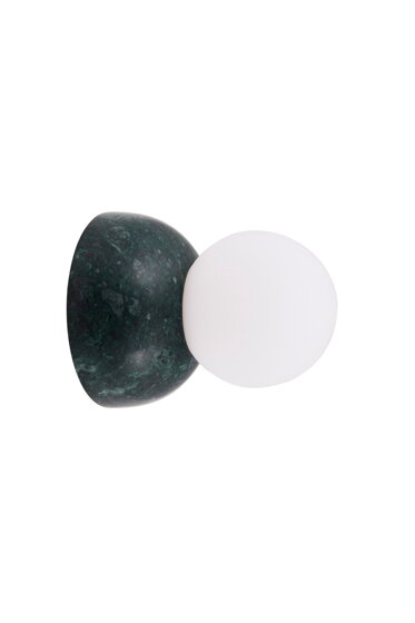 Nástenná lampa Torrano – tmavozelená/mramor