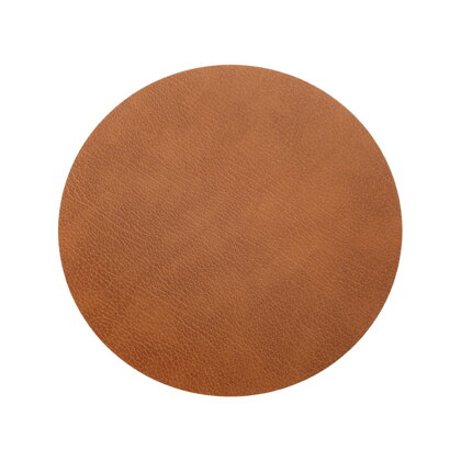 Kožený koberec Circle – prírodný
