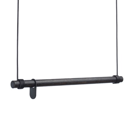 Vešiak na oblečenie Swing, M – čierny/dub