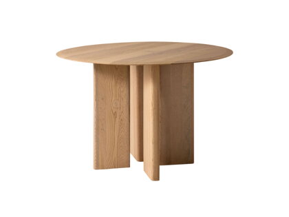 Jedálenský stôl Aggie, okrúhly – prírodný/dub