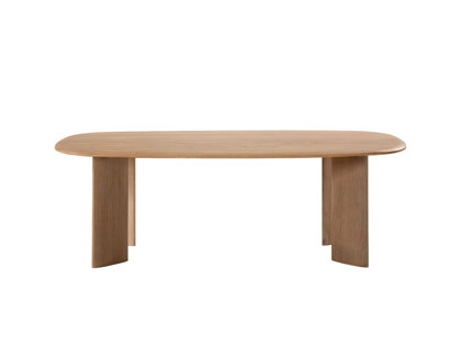 Konferenčný stolík Aggie, obdĺžnikový – prírodný/dub