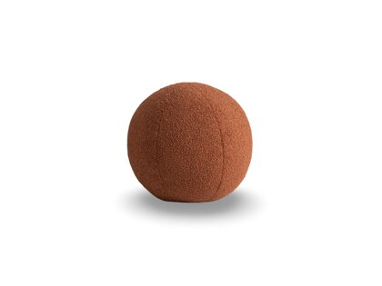 Vankúš Ball Boucle – oranžovohnedý