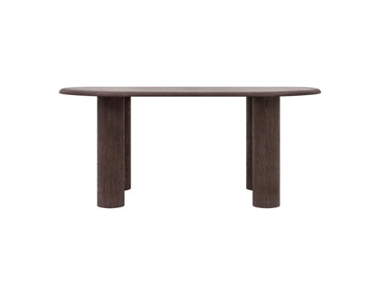 Jedálenský stôl Bufi  – tmavohnedý/jaseň