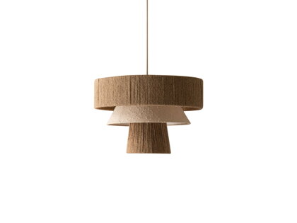 Závesná lampa Desa – prírodná/béžová