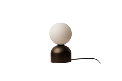 Stolová lampa Ely, 21 cm – hnedá