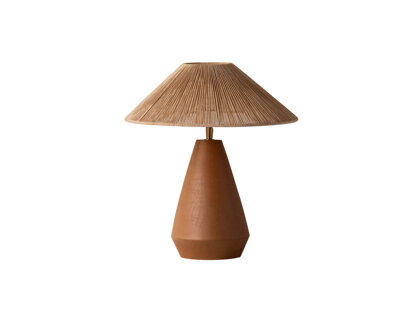 Stolová lampa Ina – terakotová