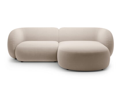 Modulárna sedačka Kate 255 cm, 2-miestna, pravý roh – béžová