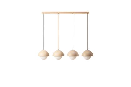 Závesná lampa Kora 4, 83 cm – piesková