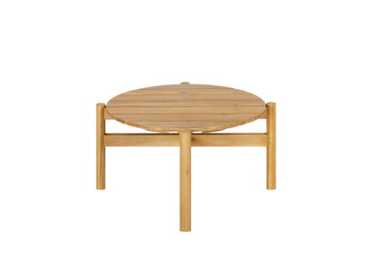 Konferenčný stolík Majorelle Ø 60 cm – svetlohnedý