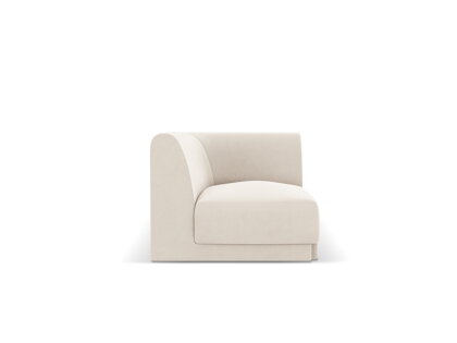 Rohový modul Miley single 90 cm – svetlý béžový