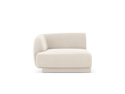 Modul Miley single 90 cm, ľavý roh – svetlý béžový