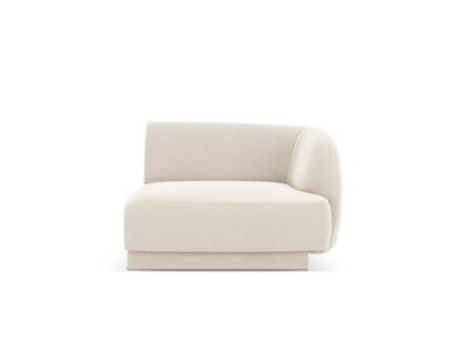 Modul Miley single 90 cm, pravý roh – svetlý béžový