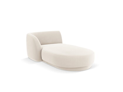 Modul Miley Chaise longues 155 cm, ľavý roh – svetlý béžový