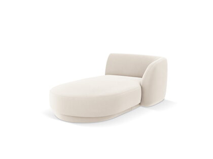 Modul Miley Chaise longues 155 cm, pravý roh – svetlý béžový