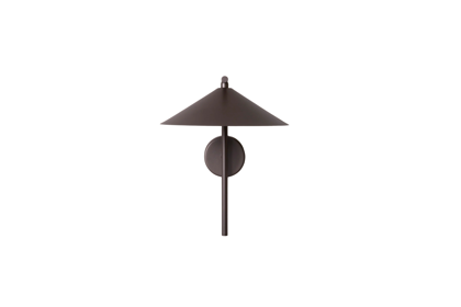Nástenná lampa Nocte – hnedá