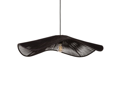 Závesná lampa Palmier 58 x 13 x 58 cm – čierna