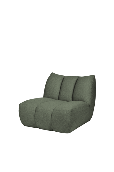 Kreslo Bubo Thyme Green Bouclé – tmavozelené