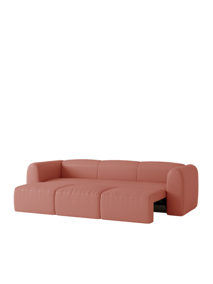 Flom Pink Clay ágyazható kanapé, 3 személyes – rózsaszín