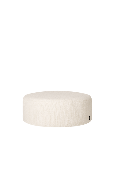 Puf Folk Cloud Beige Bouclé, široký – béžový