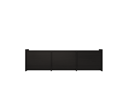Tv stolík Hido Fronts Black Oak – čierny/melamín
