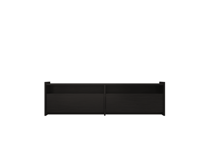 Tv stolík Hido Drawers Black Oak – čierny/melamín