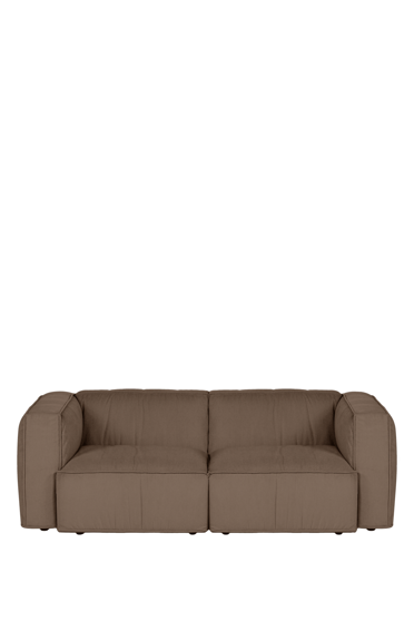 Pohovka Lobi Mocha Brown Corduroy, 2-miestna – hnedá