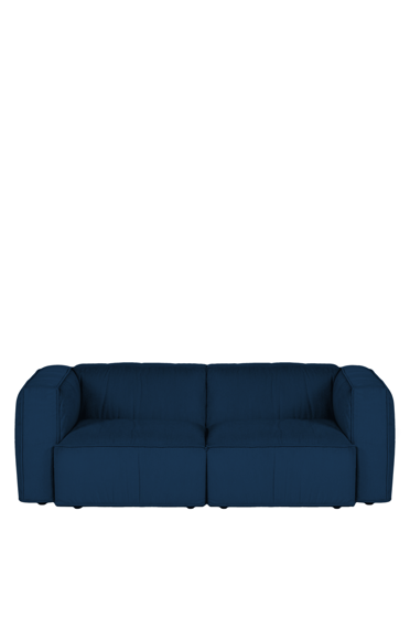 Pohovka Lobi Storm Blue Corduroy, 2-miestna – tmavomodrá