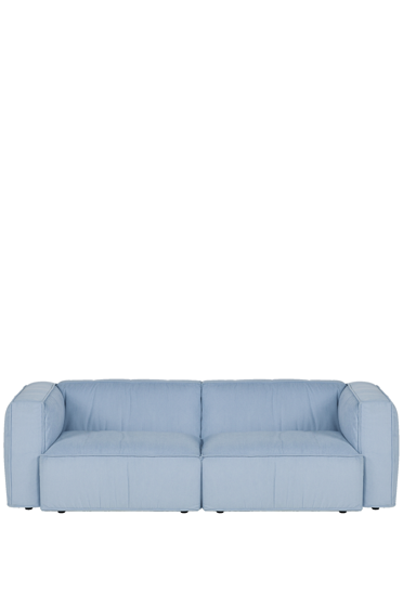 Lobi Baby Blue Corduroy kanapé, 3 személyes – világoskék