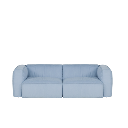 Pohovka Lobi Baby Blue Corduroy, 3-miestna – svetlomodrá