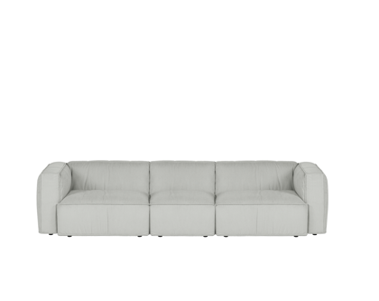 Pohovka Lobi Chalk Grey Corduroy, 4-miestna – sivá