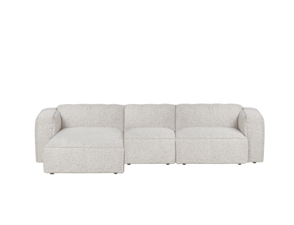 Rohová sedačka Lobi Clay Grey Mélange, 4-miestna – sivá